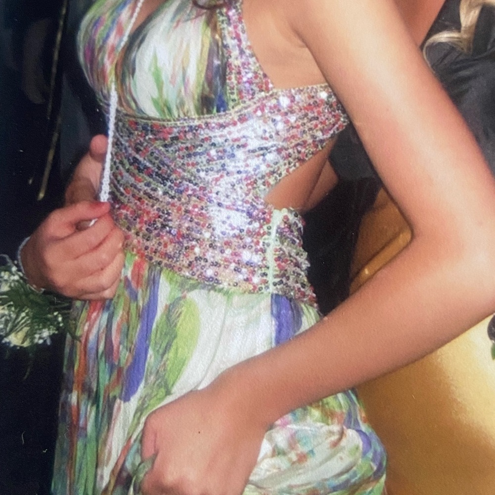 Multicolor Beaded Women's Dress